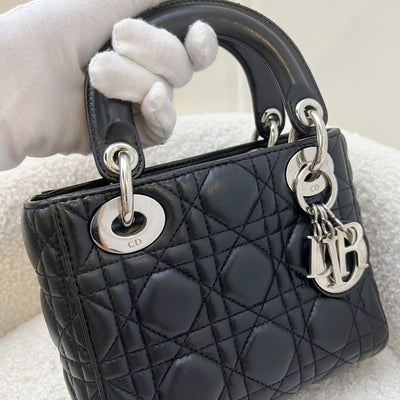 Dior Mini Lady Dior in Black Lambskin and SHW