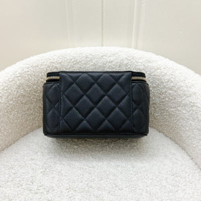 Chanel Classic Small Vanity in Black Caviar and LGHW