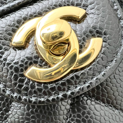 Chanel Small Classic Flap CF in Black Caviar and GHW