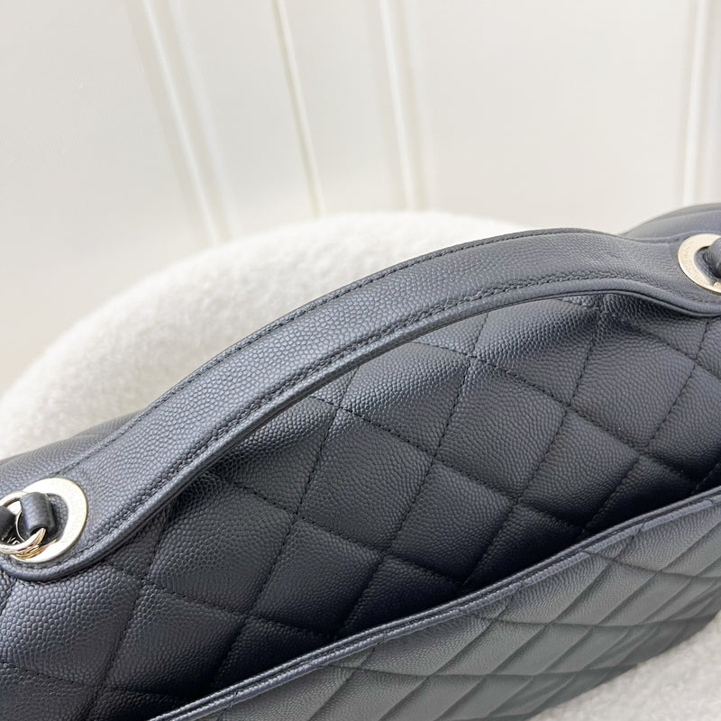 Chanel Large Business Affinity Flap in Black Caviar and LGHW