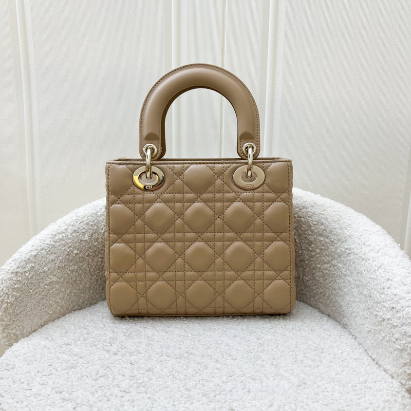 Dior Lady Dior ABCDior Small Bag in Biscuit Lambskin and LGHW