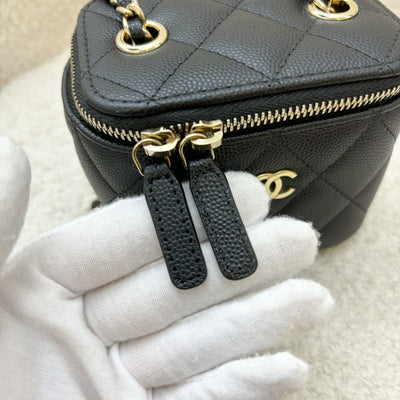 Chanel Mini Vanity in Black Caviar and LGHW