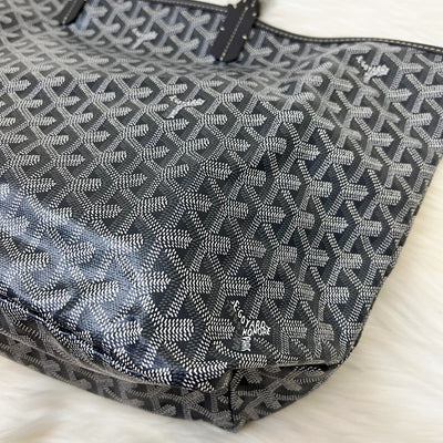 Goyard Saint Louis PM Tote in Gris Grey Goyardine Canvas