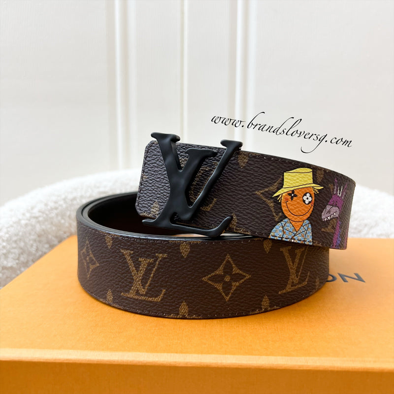 LV 40mm "Friends" Reversible Belt in Monogram Canvas and GHW (Model: MP291S)