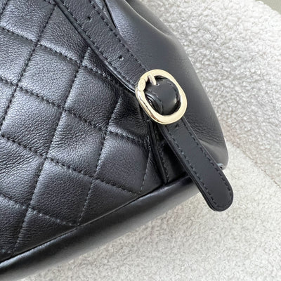 Chanel 23C Duma Mini Backpack in Black Calfskin and LGHW