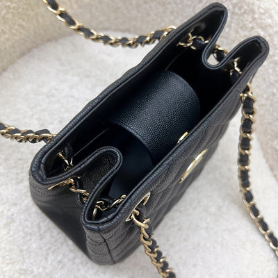 Chanel 22S Bucket Bag in Black Caviar and LGHW