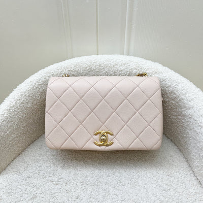 Chanel 20A Small Fashion Therapy Flap Bag in Light Pink Caviar and AGHW