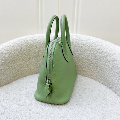 Hermes Mini Bolide in Vert Criquet Evercolor Leather and PHW