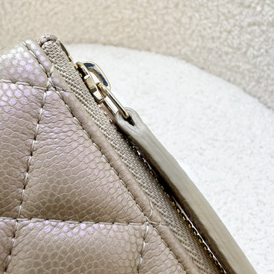 Chanel Classic Mini O Case in 21S Iridescent Beige Caviar LGHW