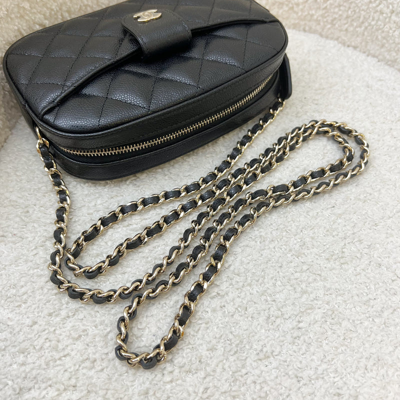 Chanel 24S Mini Camera Bag in Black Caviar and LGHW