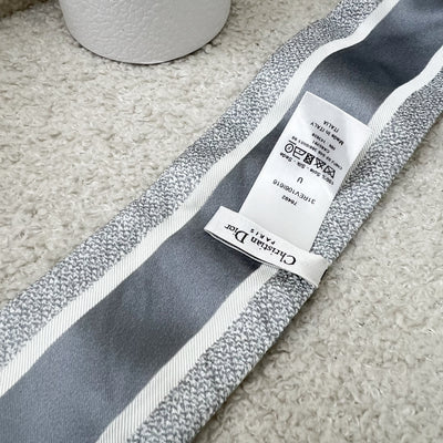 Dior Mitzah Scarf in Grey Silk