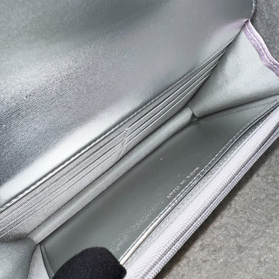 Chanel Classic Wallet on Chain WOC in 21K Iridescent Rainbow Calfskin and SHW