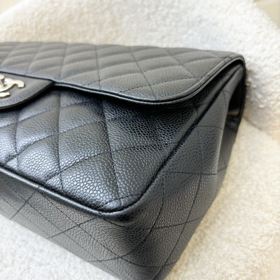 Chanel Jumbo Classic Flap SF in Black Caviar and SHW