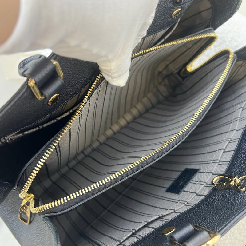 LV Montaigne MM in Black Empreinte Leather and GHW