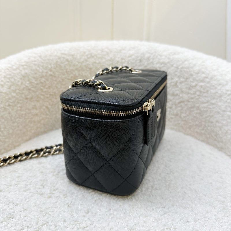 Chanel Classic Small Vanity in Black Caviar and LGHW