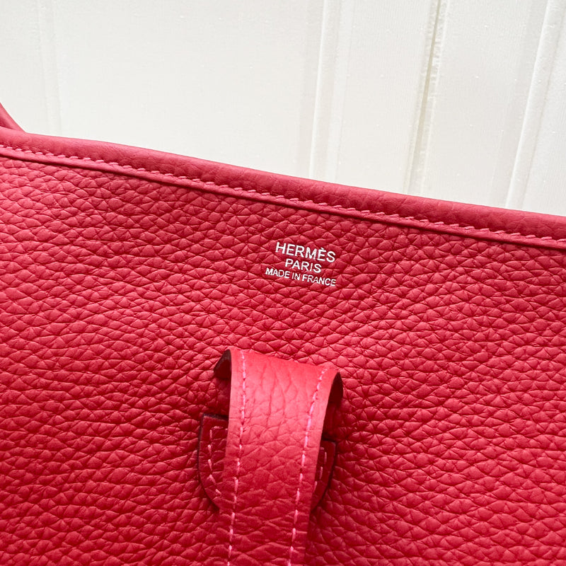 Hermes Evelyne 29 PM in Vermillion Clemence Leather and PHW