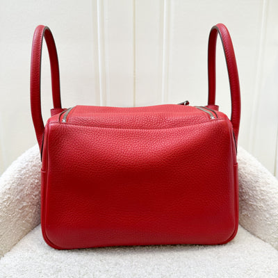 Hermes Lindy 26 in Rouge Casaque Clemence Leather and PHW