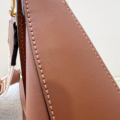 Loewe Luna Shoulder Bag in Tan / Brown Calfskin and GHW