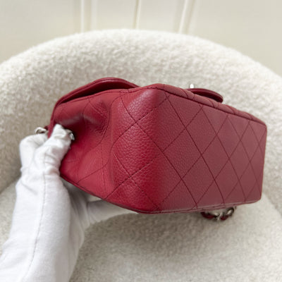 Chanel Classic Square Mini Flap in Red Caviar and SHW