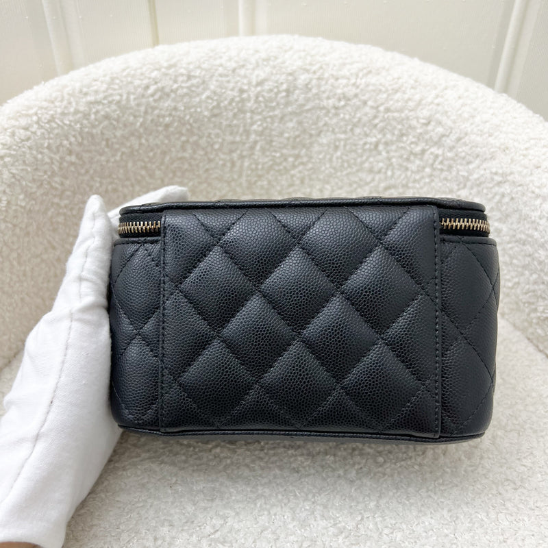 Chanel Classic Small Vanity in 22C Black Caviar and LGHW