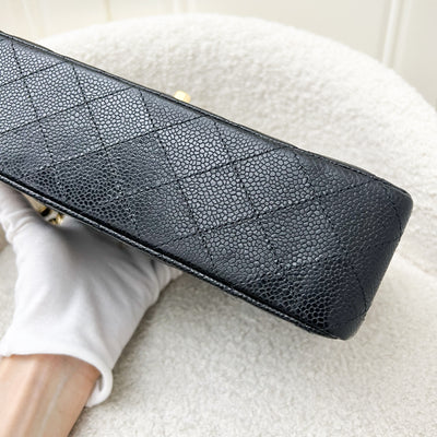 Chanel Medium Classic Flap CF in Black Caviar and GHW