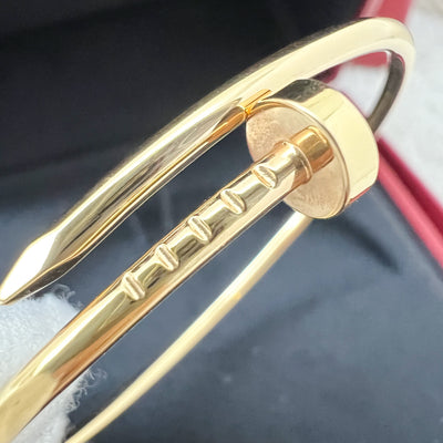 Cartier Juste Un Clou JUC Bracelet Small Model in 18K Rose Gold Sz 16