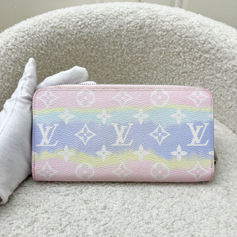 LV Zippy Long Wallet in Pastel Escale Canvas and GHW