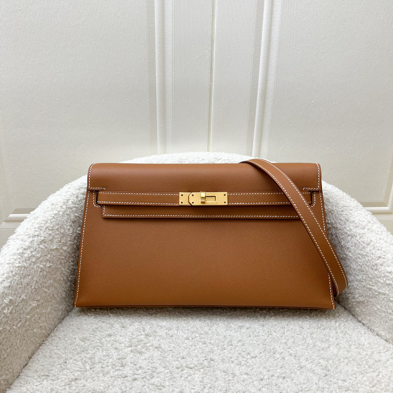 Hermes Kelly Elan in Gold Madame Leather and GHW