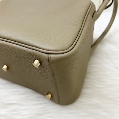 Hermes Lindy 26 in Beige Marfa Taurillon Clemence Leather and GHW