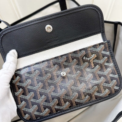 Goyard Saint Louis GM Tote in Black Signature Goyardine Canvas