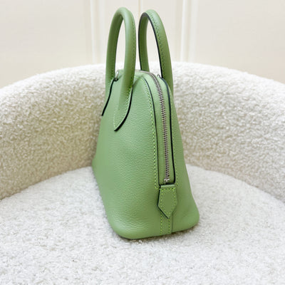 Hermes Mini Bolide in Vert Criquet Evercolor Leather and PHW