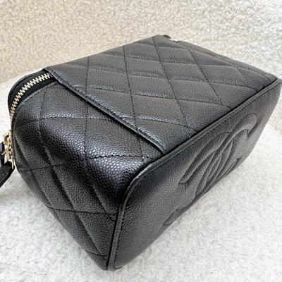 Chanel Classic Small Vanity in Black Caviar and LGHW