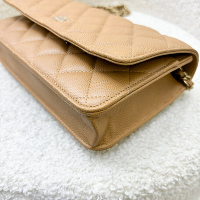 Chanel Classic Wallet on Chain in 23P Caramel Caviar LGHW