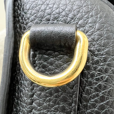 Dior Medium Bobby Bag in Black Grained Leather and GHW