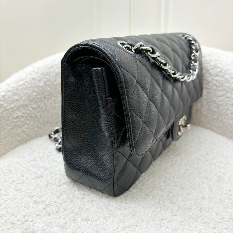 Chanel Medium Classic Flap CF in Black Caviar and SHW