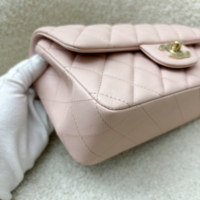 Chanel Mini Rectangle Flap in 23S Pink Lambskin and LGHW