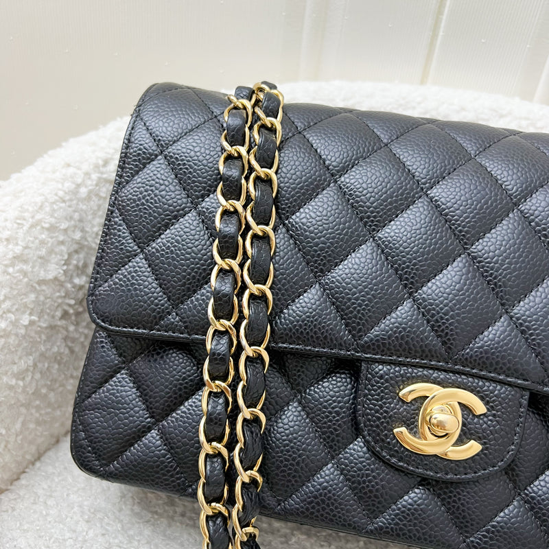 Chanel Medium Classic Flap CF in Black Caviar and GHW