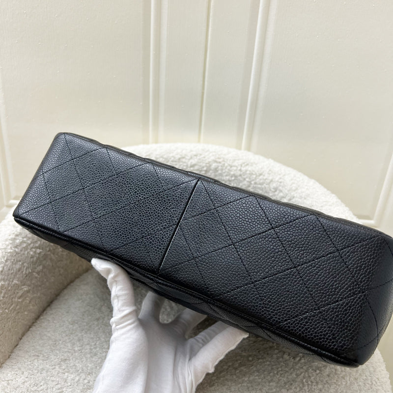 Chanel Jumbo Classic Flap SF in Black Caviar and SHW