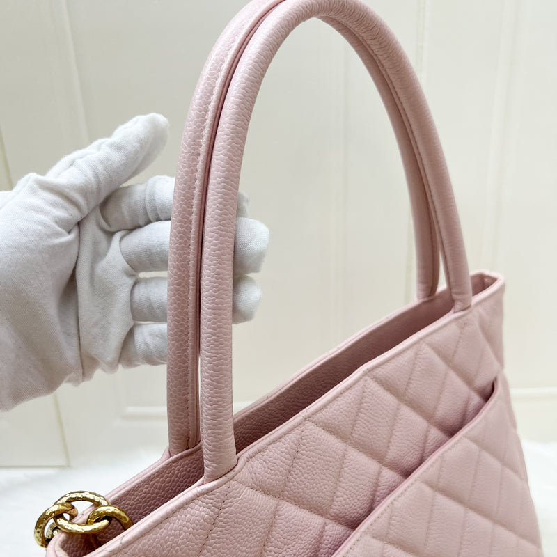 Chanel Vintage Medallion Tote in Sakura Pink Caviar and GHW