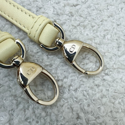 Dior Micro Lady Dior in Pale Yellow Lambskin and GHW