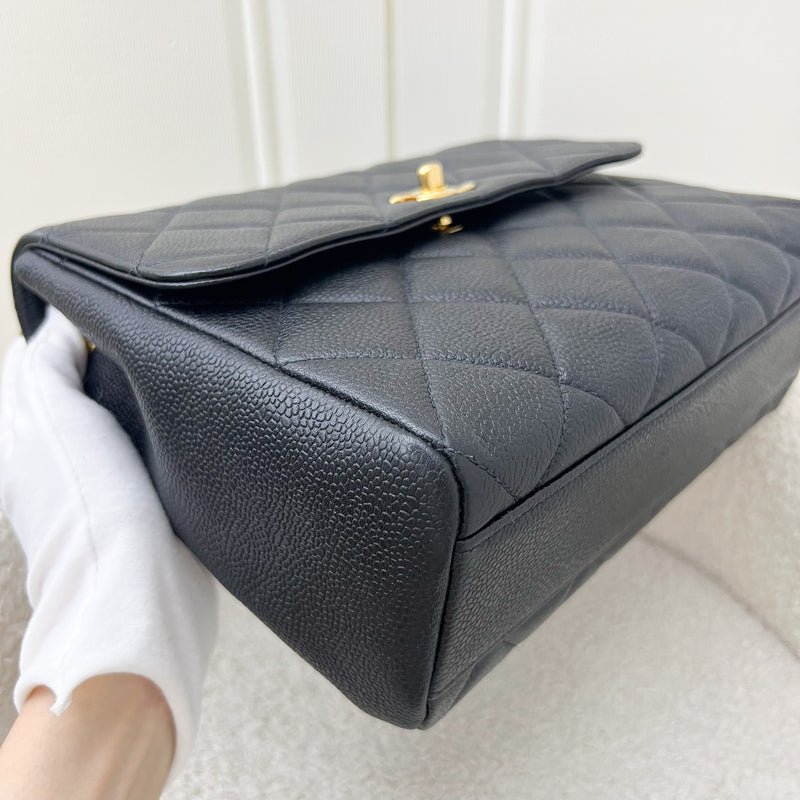 Chanel Vintage Medium Square Flap in Black Caviar and 24K GHW