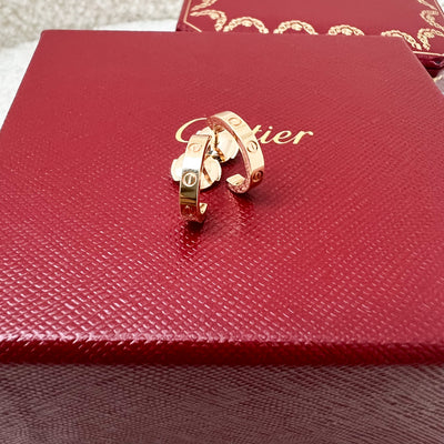 Cartier Love Earrings in 18K Rose Gold