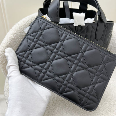 Dior Small Toujours Bag in Black Macrocannage Calfskin and LGHW