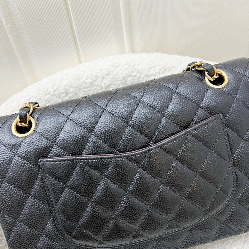 Chanel Medium Classic Flap CF in Black Caviar and GHW