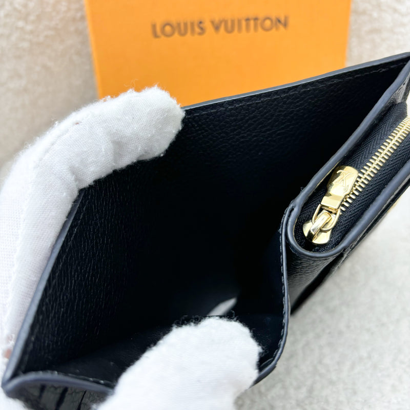 LV Clea Compact Wallet in in Black Monogram Empreinte Leather and GHW