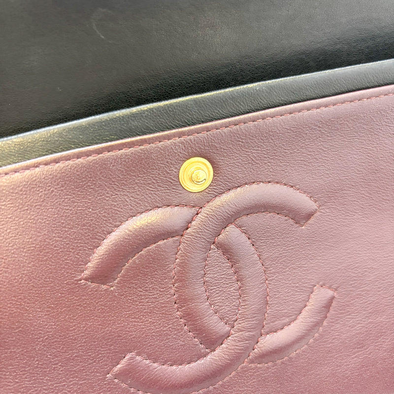 Chanel Medium Classic Flap CF in Black Lambskin and GHW