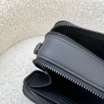 LV Alpha Wearable Wallet in Black Calf Leather and BHW