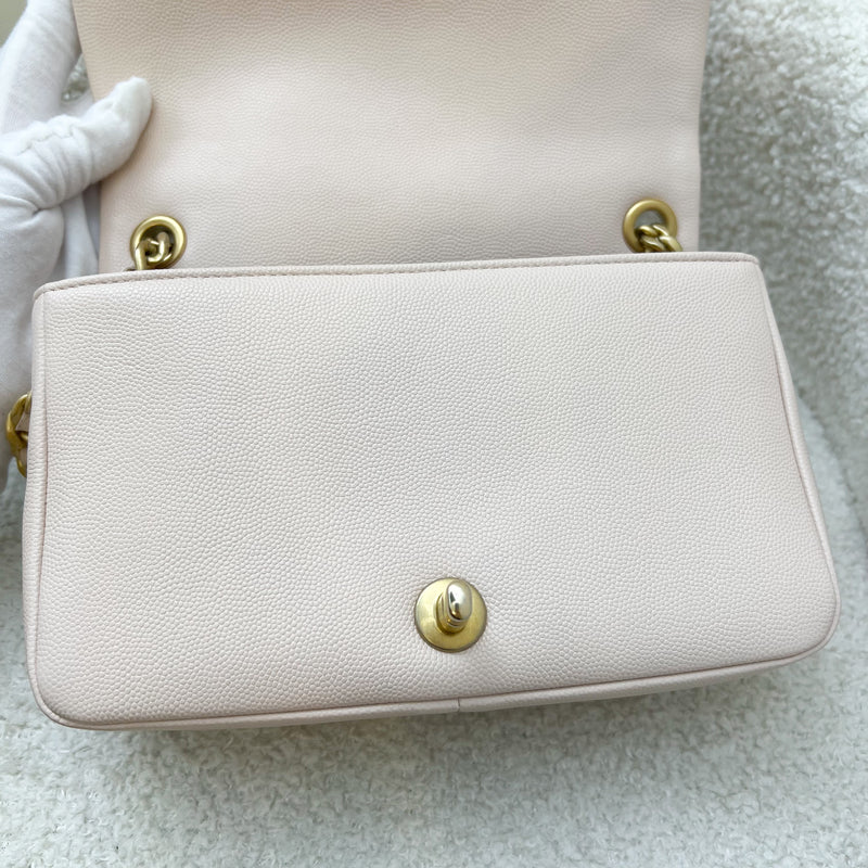 Chanel 20A Small Fashion Therapy Flap Bag in Light Pink Caviar and AGHW