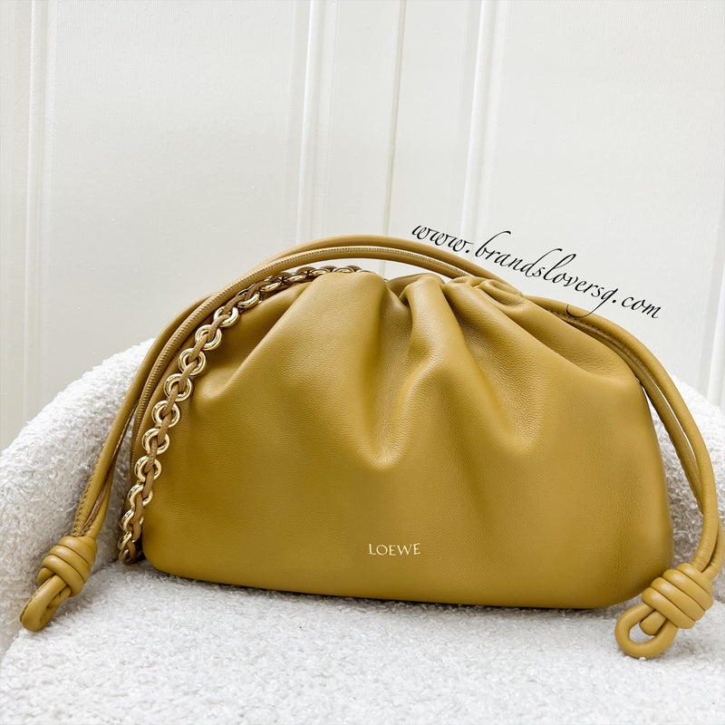 Loewe Medium Flamenco Purse in Sahara Mellow Nappa Lambskin and GHW