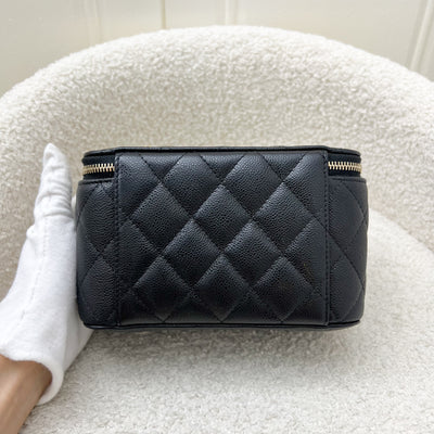 Chanel Classic Small Vanity in Black Caviar and LGHW